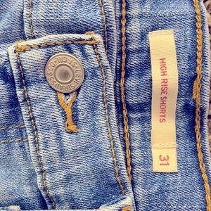 Levi’s high rise jean shorts